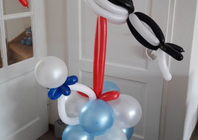 Ballonpilaar ooievaar geboorte